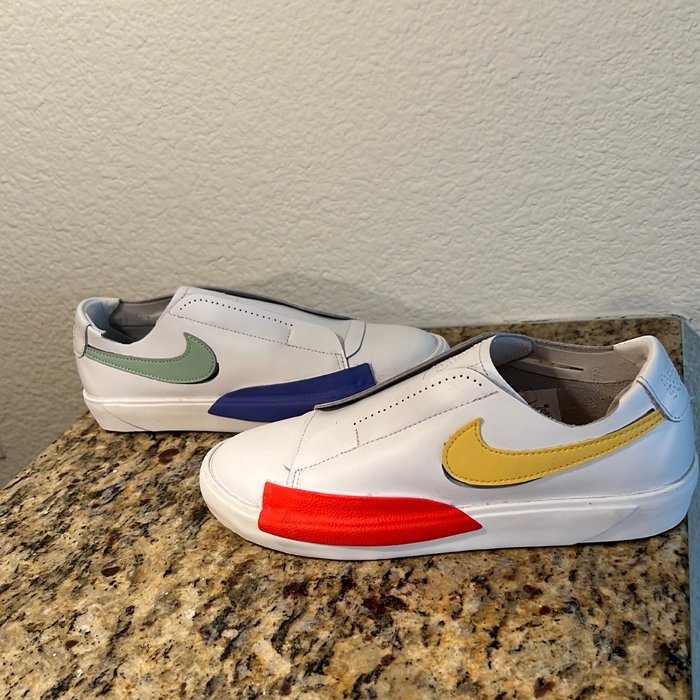 Nike Wmns Size 6.5 Blazer Slip 'White Multi-Color' CJ1651-101